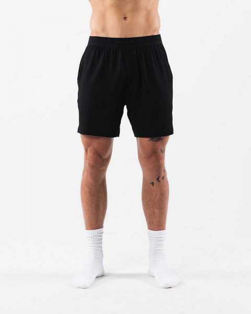 Short Alphalete Lounge Hombre Negros | Mexico-251869