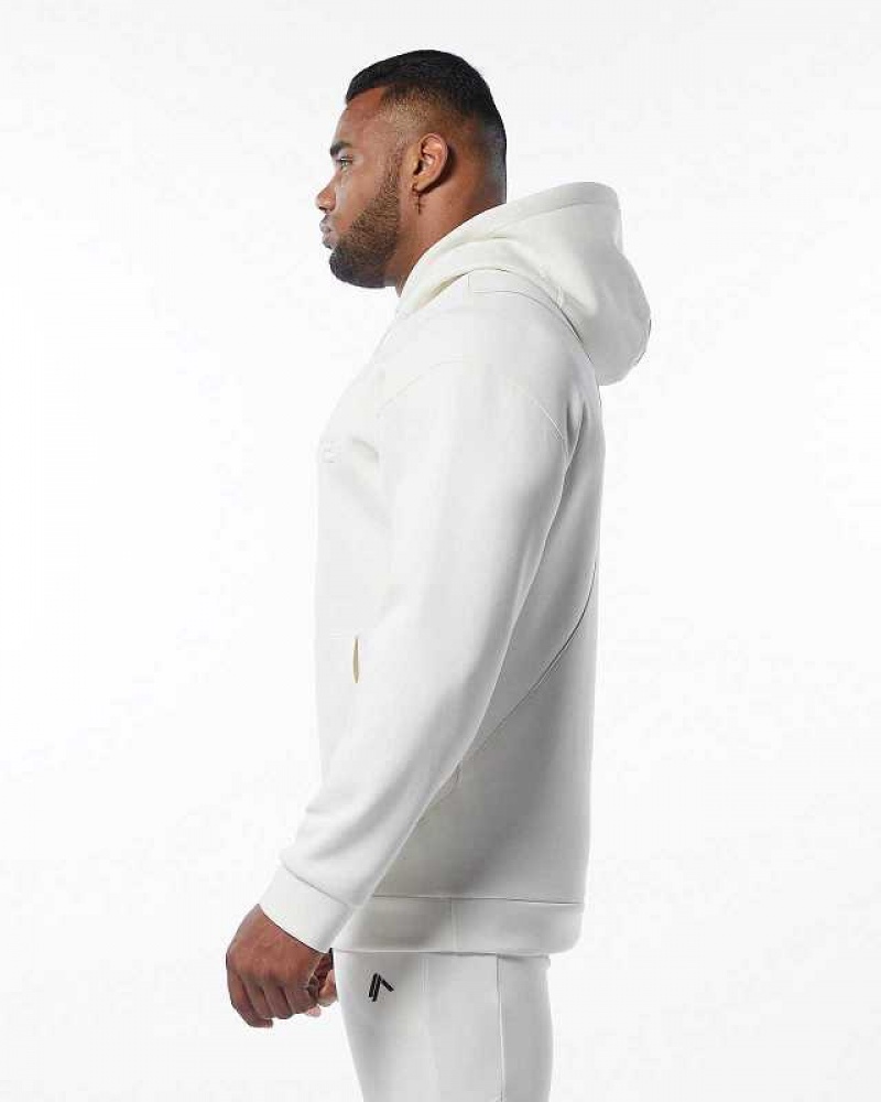 Sudadera con Capucha Alphalete ELMTS Hombre Blancos | Mexico-937845