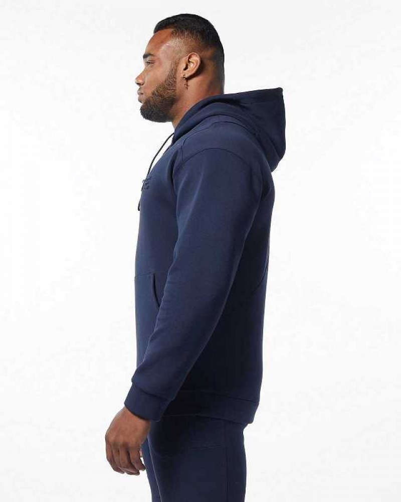 Sudadera con Capucha Alphalete ELMTS Hombre Azules | Mexico-549071