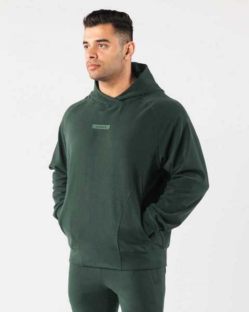 Sudadera con Capucha Alphalete Identity Pro Hombre Verdes | Mexico-516924