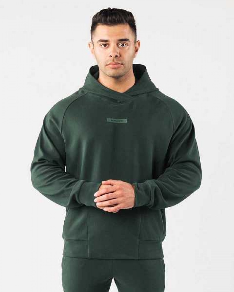 Sudadera con Capucha Alphalete Identity Pro Hombre Verdes | Mexico-516924