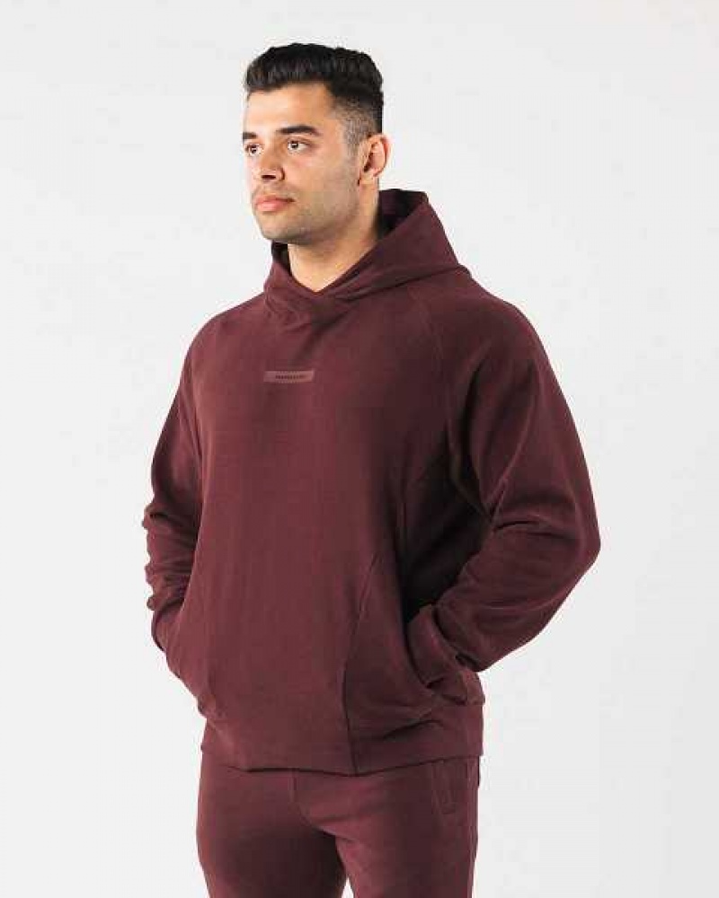 Sudadera con Capucha Alphalete Identity Pro Hombre Rojos | Mexico-695148