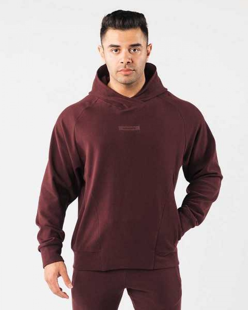 Sudadera con Capucha Alphalete Identity Pro Hombre Rojos | Mexico-695148