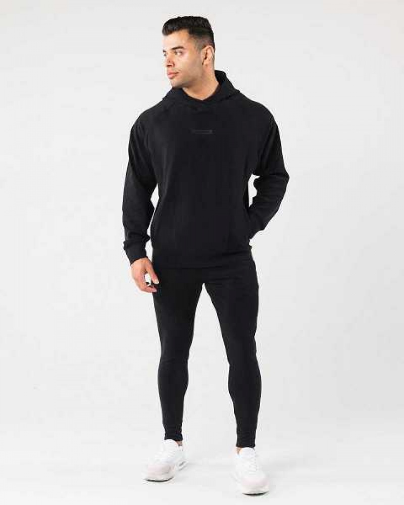 Sudadera con Capucha Alphalete Identity Pro Hombre Negros | Mexico-963801