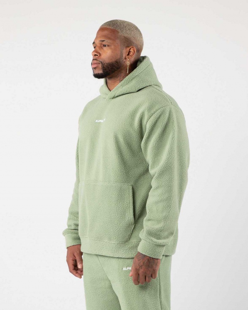 Sudadera con Capucha Alphalete King Hombre Verdes | Mexico-480163