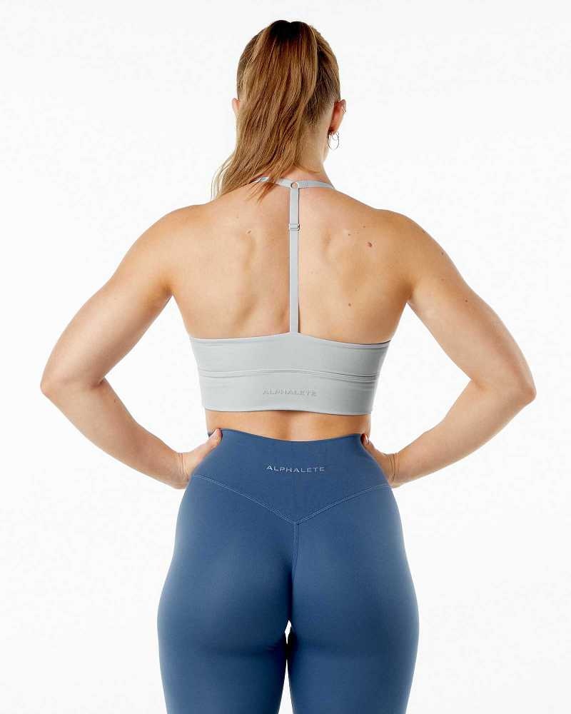 Sujetador Deportivo Alphalete Alphalux Wonder Mujer Grises | Mexico-137956