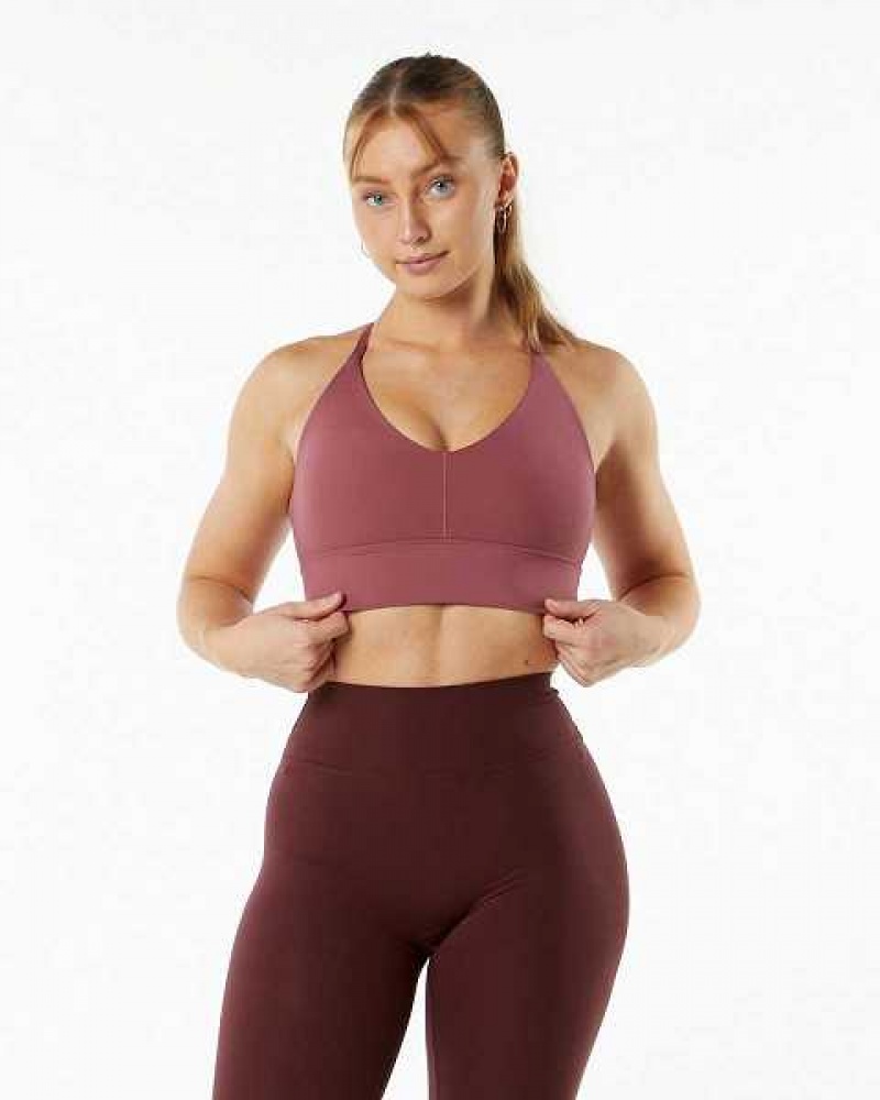 Sujetador Deportivo Alphalete Alphalux Wonder Mujer Rojos | Mexico-249360