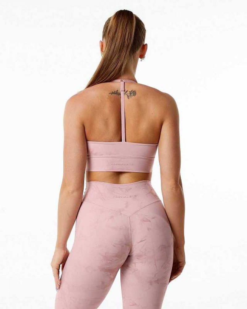 Sujetador Deportivo Alphalete Alphalux Wonder Mujer Rosas | Mexico-386125