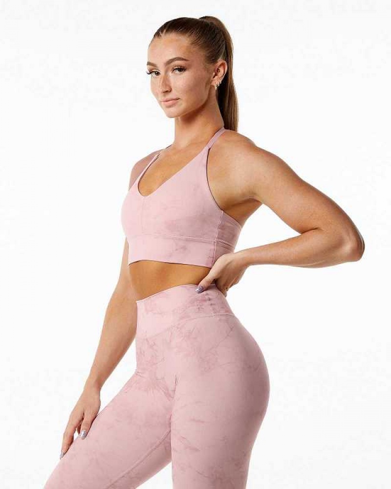 Sujetador Deportivo Alphalete Alphalux Wonder Mujer Rosas | Mexico-386125