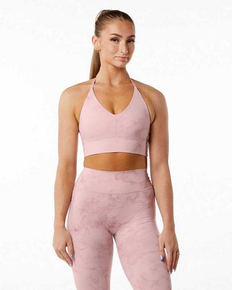 Sujetador Deportivo Alphalete Alphalux Wonder Mujer Rosas | Mexico-386125