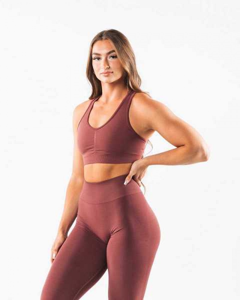 Sujetador Deportivo Alphalete Amplify Mujer Rojos | Mexico-346792