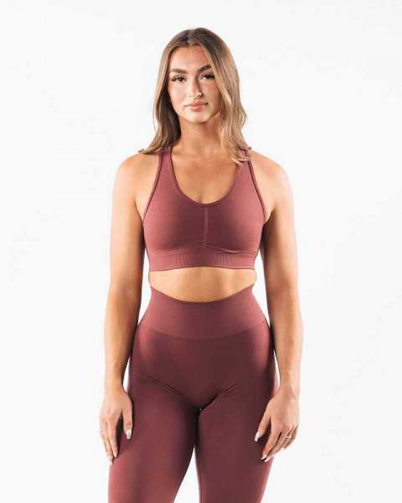 Sujetador Deportivo Alphalete Amplify Mujer Rojos | Mexico-346792