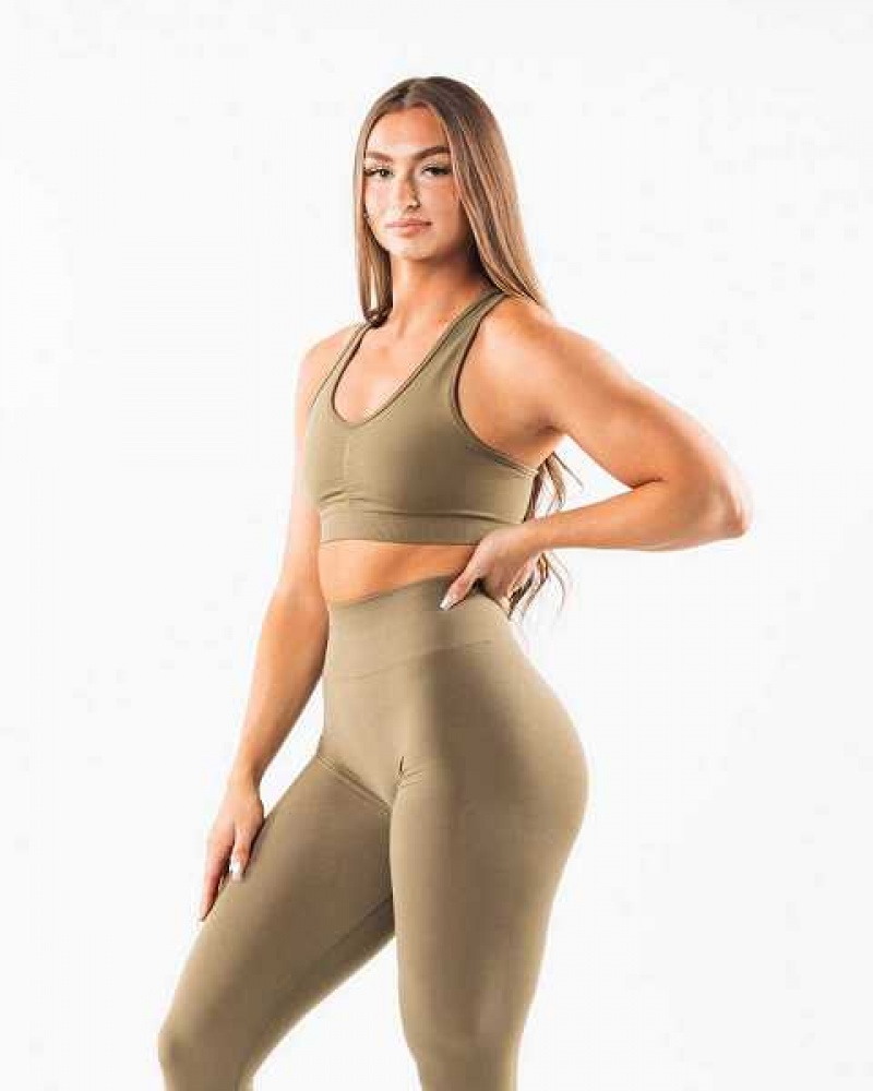 Sujetador Deportivo Alphalete Amplify Mujer Verdes | Mexico-284506