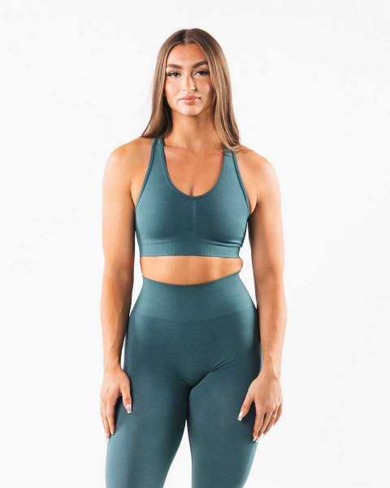 Sujetador Deportivo Alphalete Amplify Mujer Azules | Mexico-132950