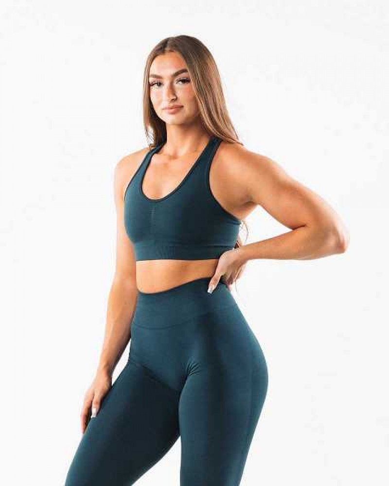 Sujetador Deportivo Alphalete Amplify Mujer Azules | Mexico-091478