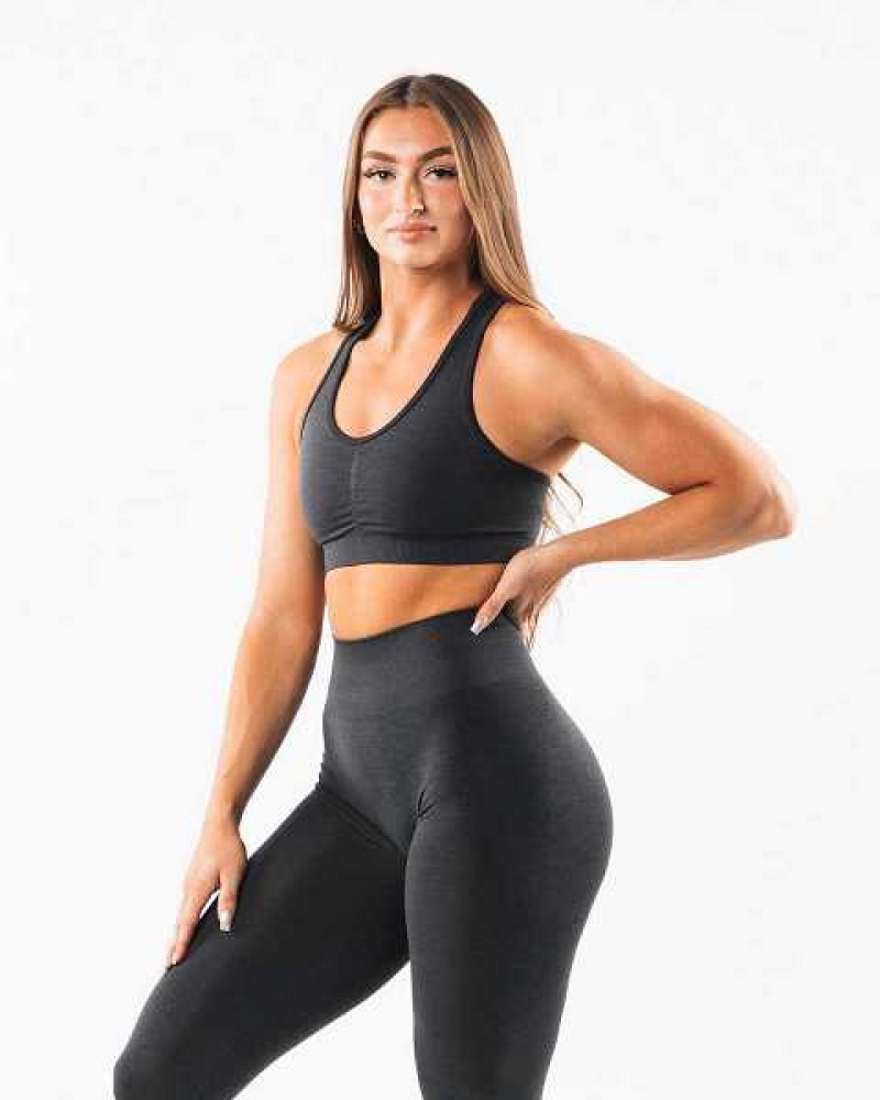 Sujetador Deportivo Alphalete Amplify Mujer Grises | Mexico-716824