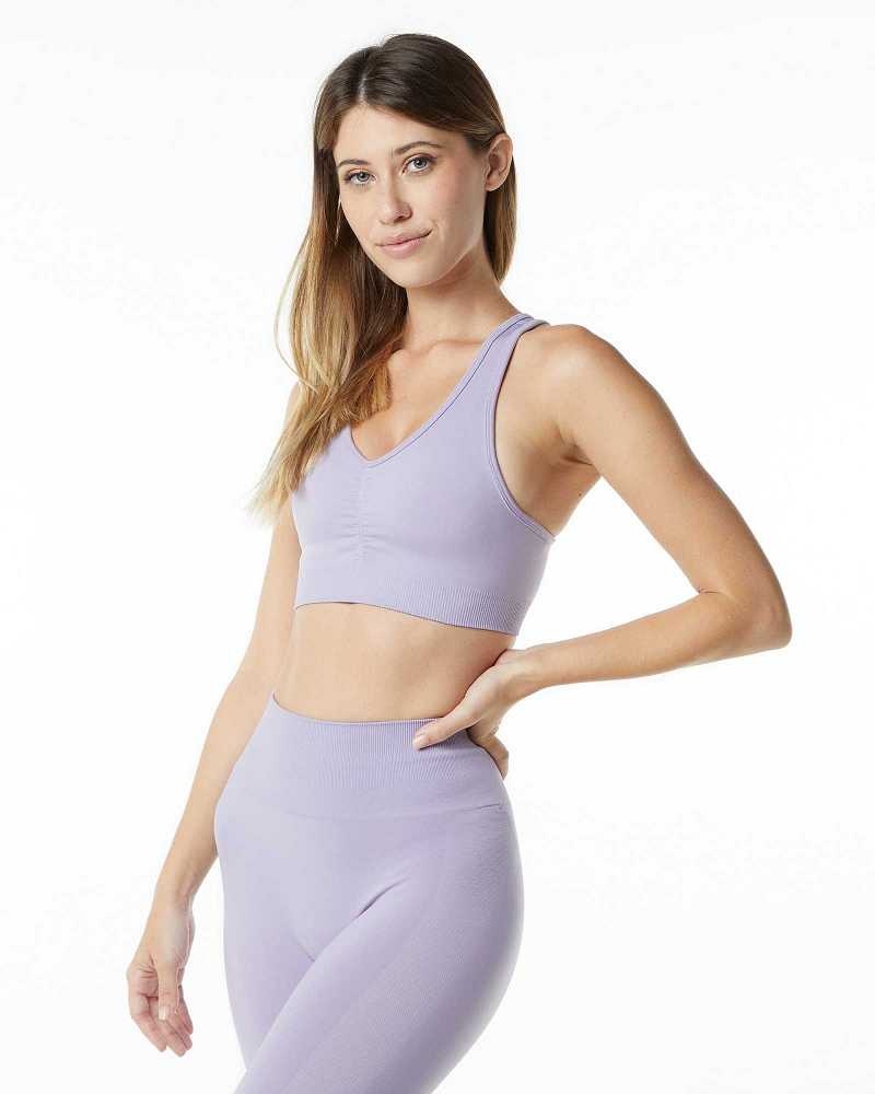 Sujetador Deportivo Alphalete Amplify Mujer Morados | Mexico-124539