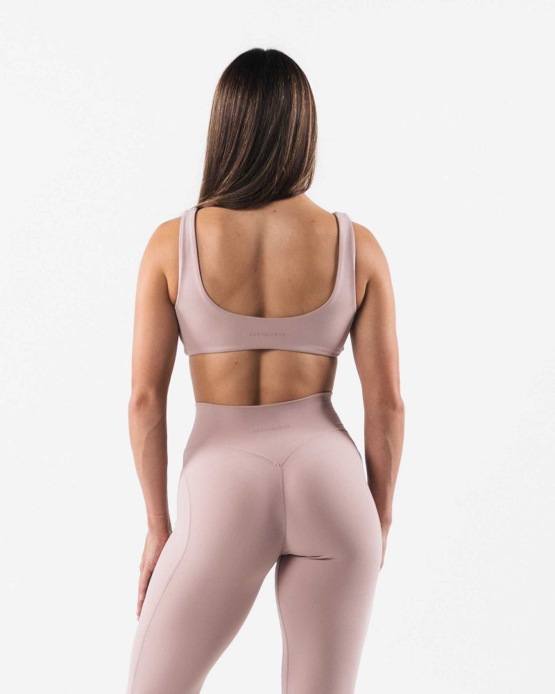 Sujetador Deportivo Alphalete Aura Sculpt Mujer Marrom | Mexico-674380