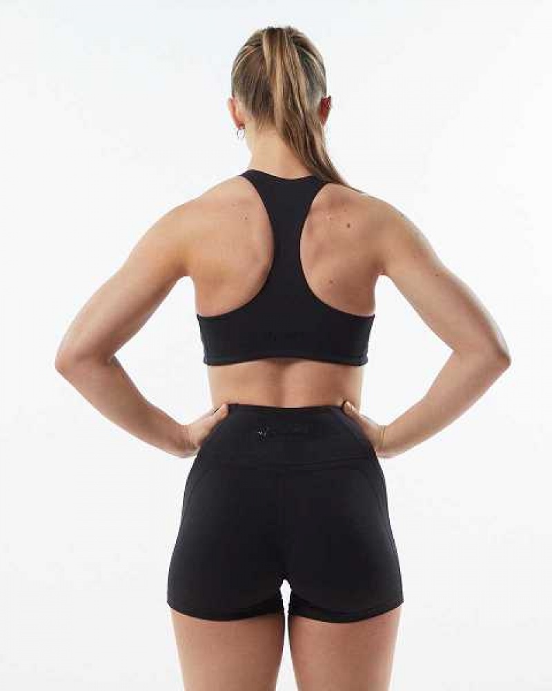 Sujetador Deportivo Alphalete Pulse Surge Mujer Negros | Mexico-529386