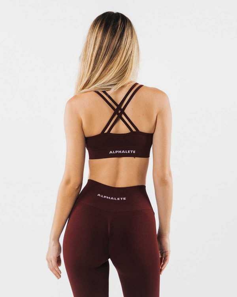 Sujetador Deportivo Alphalete Revival Mujer Rojos | Mexico-420687