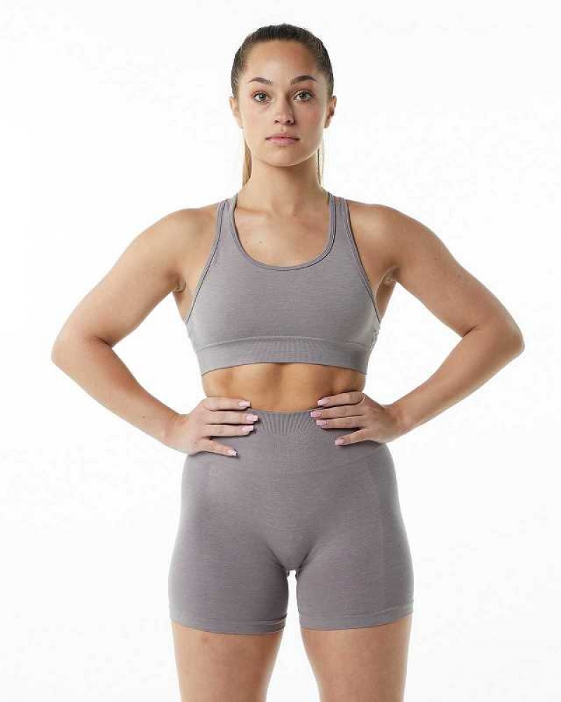 Sujetador Deportivo Alphalete Revival Mujer Grises | Mexico-605894