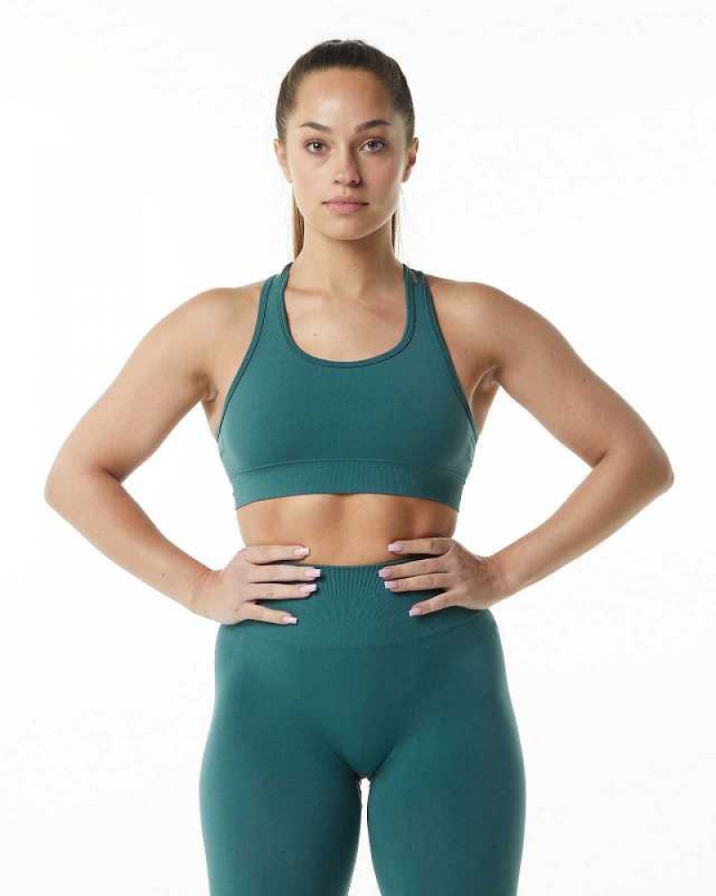 Sujetador Deportivo Alphalete Revival Mujer Azules | Mexico-782314