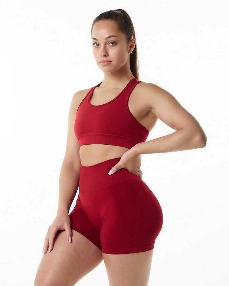 Sujetador Deportivo Alphalete Revival Mujer Rojos | Mexico-217634