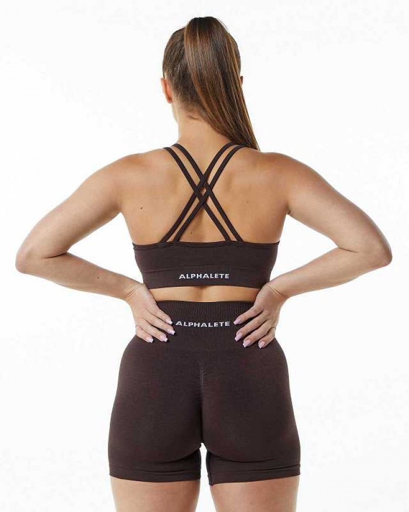 Sujetador Deportivo Alphalete Revival Mujer Marrom | Mexico-587402