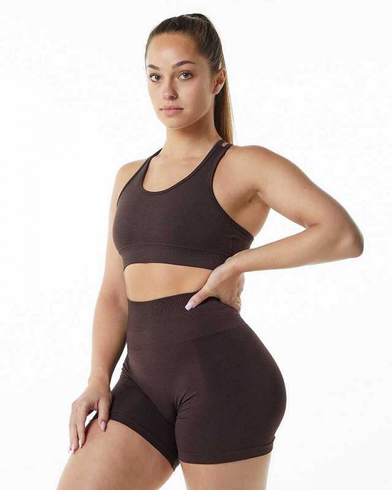 Sujetador Deportivo Alphalete Revival Mujer Marrom | Mexico-587402