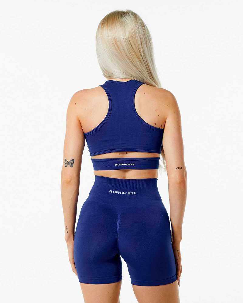 Sujetador Deportivo Alphalete Stratus Mujer Azules | Mexico-259816