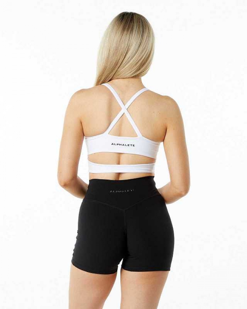 Sujetador Deportivo Alphalete Surface Altitude Mujer Blancos | Mexico-563802