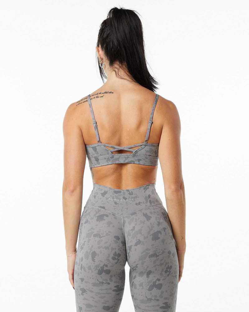 Sujetador Deportivo Alphalete Surface Limitless Mujer Grises | Mexico-412638