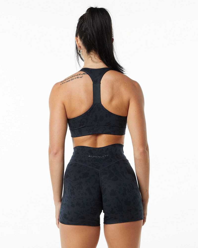 Sujetador Deportivo Alphalete Surface Wrap Mujer Negros | Mexico-621370