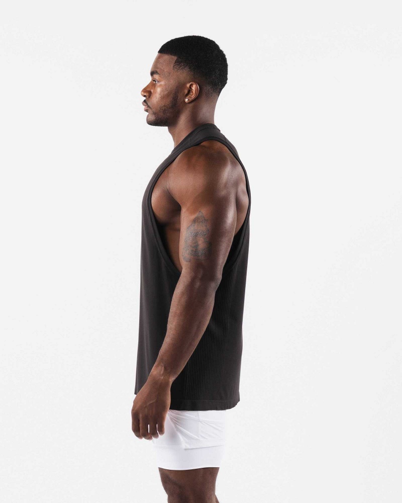 Tank Top Alphalete AA Airtech Cutoff Hombre Marrom | Mexico-629075