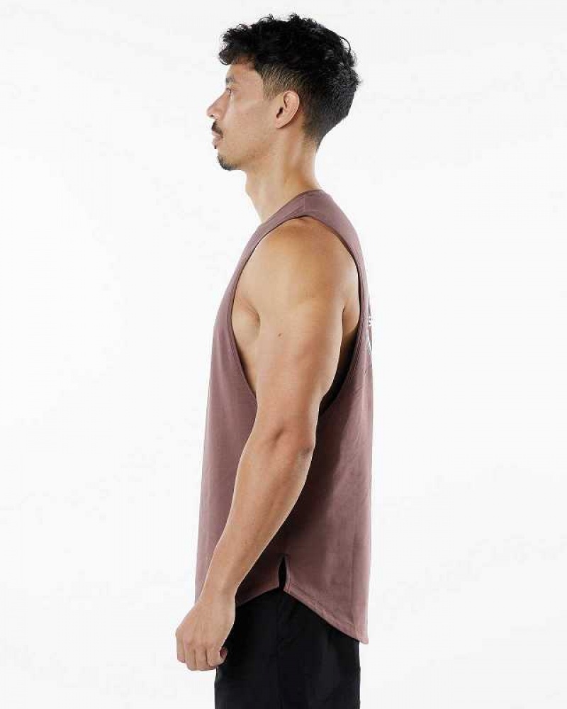 Tank Top Alphalete Dynasty Hombre Morados | Mexico-792136