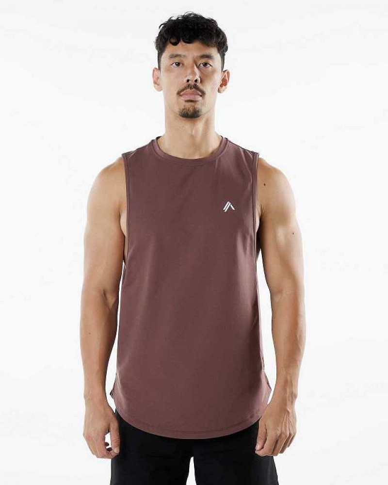 Tank Top Alphalete Dynasty Hombre Morados | Mexico-792136