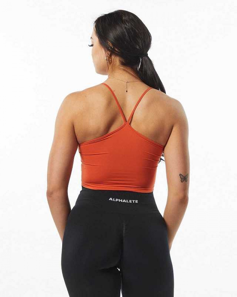 Tank Top Alphalete Ultrasoft Camisole Mujer Naranjas | Mexico-781069