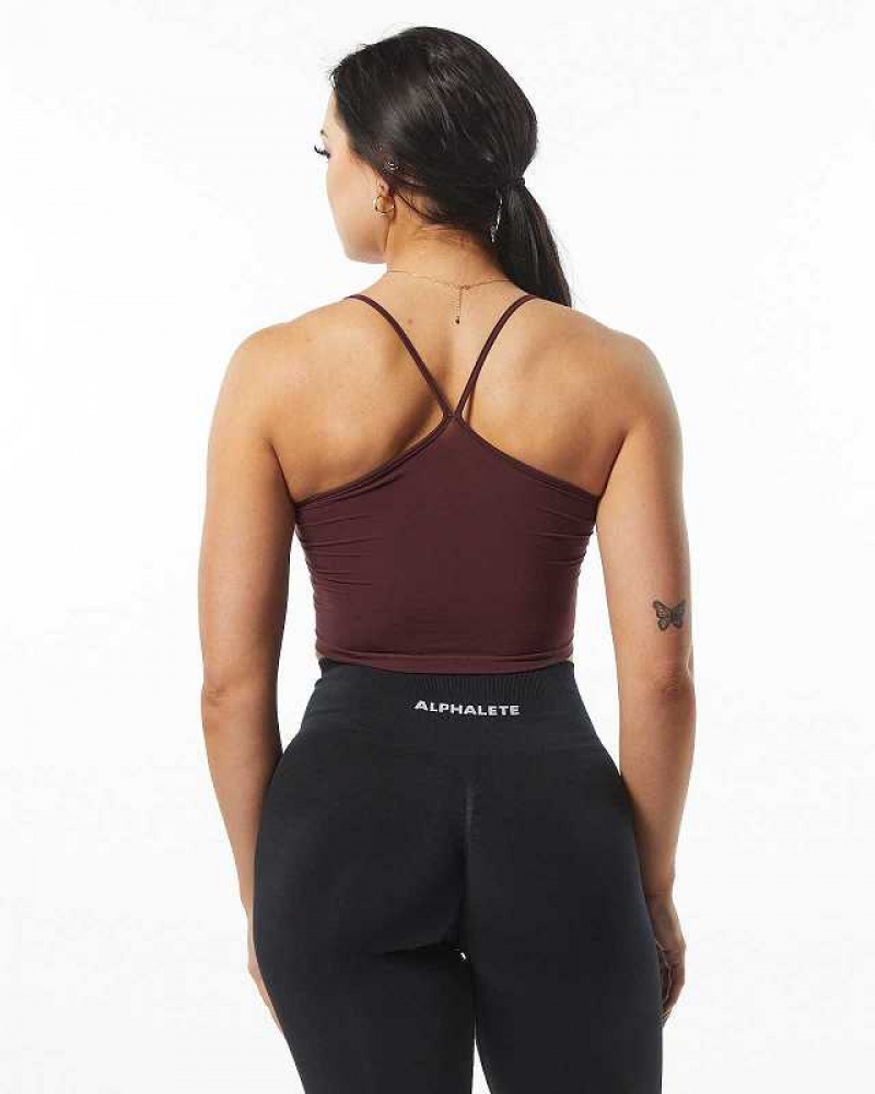 Tank Top Alphalete Ultrasoft Camisole Mujer Rojos | Mexico-817540