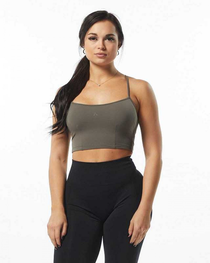 Tank Top Alphalete Ultrasoft Camisole Mujer Grises | Mexico-678230