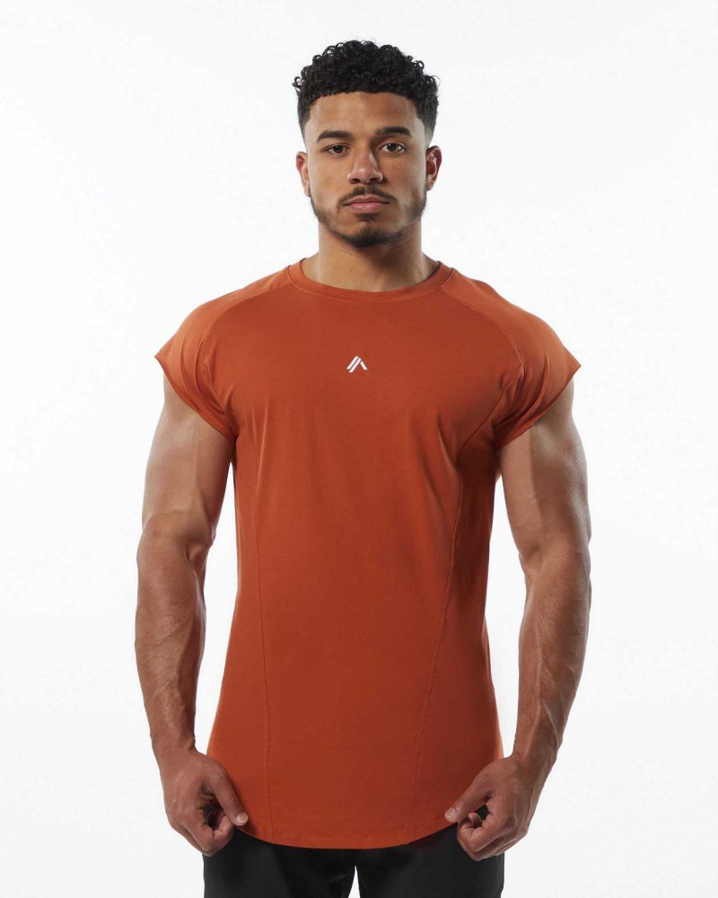 Tank Top Alphalete Velocity Hombre Naranjas | Mexico-706349