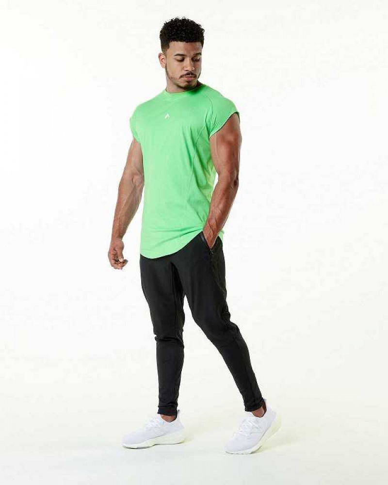 Tank Top Alphalete Velocity Hombre Verdes | Mexico-549830