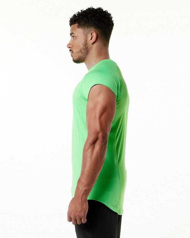 Tank Top Alphalete Velocity Hombre Verdes | Mexico-549830